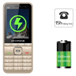 Maxfone V6 pin đàm thoại đến 15 giờ