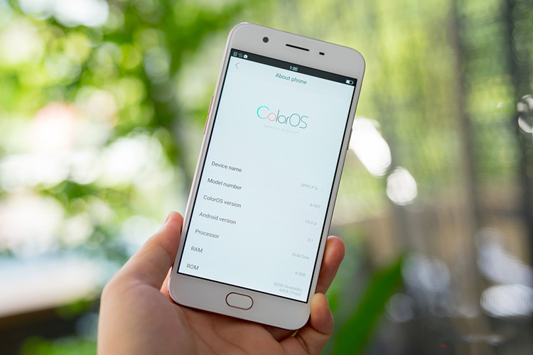 Oppo F1s giao diện ColorOS 3