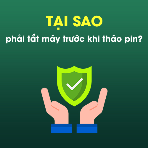 Hãy tắt máy trước khi tháo pin điện thoại