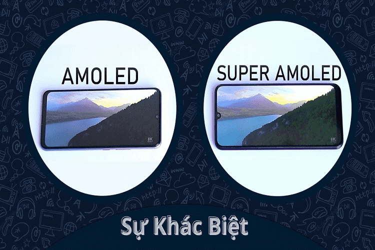 Ưu, nhược điểm giữa màn hình AMOLED và màn hình Supper AMOLED