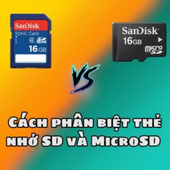 Cách phân biệt thẻ nhớ SD và MicroSD